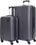 HOT!! $42.17 Travelers Club Cosmo Hardside Spinner Luggage, Charcoal Grey, 2-Piece Set (20/28)