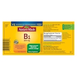 Nature Made Vitamin B1 100mg, Thiamine B1 Supplement for Energy Metabolism Suppo