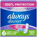 Always Discreet Incontinence Panty Liners for Bladder Leaks