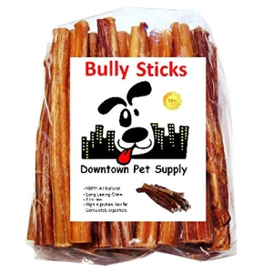Downtown Pet Supply Bully Sticks for Dogs – Natural 6 Inch Beef Chews