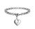 Monily Valentine’s Day Initial Charm Bracelets for Women Stainless Steel Letters