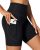 IUGA Biker Shorts Women 6″ Tummy Control Workout Shorts Women with Pockets High