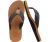 KuaiLu Mens Leather Flip Flops Arch Support Summer Beach Pool Water Thong Sandal