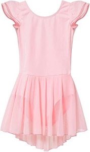 MdnMd Ballet Leotards for Girls Toddler Dance Ballerina Leotard Outfit with Skir