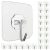 Jwxstore 24 Pack Self Adhesive Hooks Heavy Duty – 33lb Max