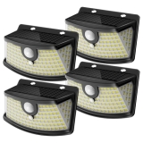 Aootek New Solar Motion Sensor Lights 120 LEDs with Lights Reflector