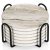 LIFVER Coasters Set of 6, Coasters for Drinks Absorbent Stone with Holder