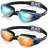 Aegend Swim Goggles, 2 Pack Swimming Goggles No Leaking UV Protection