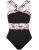 Hilor Women’s Cute One Piece Swimsuits Front Crossover Swimwear Slimming Bathing