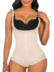 SHAPERX Women’s Fajas Colombianas Shapewear Postpartum Tummy Control Body Shaper