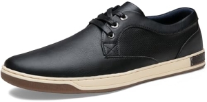 Jousen Men’s Business Casual Shoes Dress Sneakers Black 10 Q06