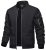 TACVASEN Bomber Jacket Men Black Jacket Casual Mens Jackets Casual Stylish Light