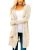 MEROKEETY Long Cardigans for Women 2026 Fall Winter Hooded Long Sleeve Open Fron