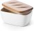 DOWAN 6.5″ Large Butter Dish – Ceramic Butter Dish with Lid for Countertop