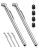 AstroAI Pencil Tire Pressure Gauge 2 Pack 10-75PSI