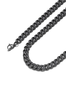 Suplight Cuban Link Chain for Men Women Miami Curb Cuban Chain Necklace 9mm 26 I