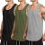 COOFANDY Men’s 3 Pack Quick Dry Workout Tank Top Gym Muscle Tee Fitness Bodybuil
