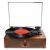 Vinyl Record Player Wireless Turntable with Built-in Speakers and USB Belt-Drive