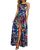 KILIG Women’s Summer Spring Casual Sleeveless High Split Floral Sundress Beach V