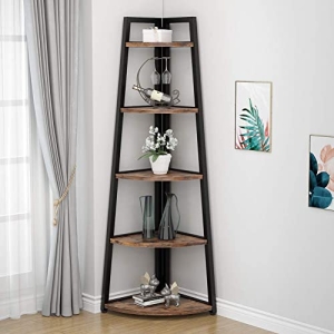 Tribesigns 70 inch Tall Corner Shelf