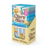 INABA Churu Bites for Cats, Soft/Chewy Baked Chicken Wrapped Churu Filled Cat Tr
