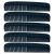GENTS (5 Pack) Pocket Comb Black Unbreakable Round Teeth Course Fine Pocket Bear