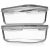 8 Cups/ 63 Oz 4 Piece (2 containers + 2 Lids) Large Glass Food Storage/ Baking C
