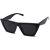 SOJOS Trendy Oversized Square Cateye Polarized Sunglasses Womens Big Frame Shade