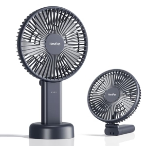 HandFan Quiet 6 Inch Handheld Fan [34H Max Cooling Time]