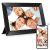 BIGASUO Digital Picture Frame, 10.1″ Frameo Digital Frame WiFi with 32GB Memory
