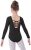 MOLLDAN Girls Long Sleeve Ballet Leotards Crisscross Straps Back Dance Tops(2QT5