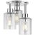 Semi Flush Mount Ceiling Light, 3-Light Close to Ceiling Light Fixtures, Electro