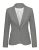 luvamia Women’s Notched Lapel Neck Long Sleeves One Button Pockets Blazer Jacket