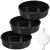 HIWARE 8-Inch Round Cake Pan Set of 3