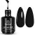 Beetles Black Gel Polish, 1 Pcs 15ml Audrey Black Nail Polish Color Gel Nail Pol