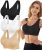YADIFEN Womens Sports Bras 3/4/6 Pack Wireless Seamless Yoga Sleep Bra