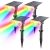 Linkind Solar Lights Outdoor Waterproof LED Landscape Spotlight RGB 4 Pack