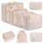 BAGAIL 8 Set Packing Cubes Luggage Packing Organizers for Travel Accessories-Cre