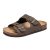 FITORY Boys Slide Sandals, Cork Slipper with Adjustable Straps for Little Kid Br