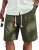 COOFANDY Men’s Casual Shorts Big and Tall Drawstring Shorts with Elastic Waist G