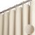 BTTN Fabric Shower Curtain, Linen Textured Heavy Duty Polyester Cloth Shower Cur