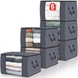 Fab totes 6 Pack Storage Bags for Clothes and Blanket