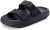 Weweya Slides for Men Women Pillow Slippers Double Buckle Adjustable EVA Flat Sa