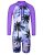 TFJH E Girls Long Sleeve Bathing Suit One Piece Surfing Swimwear UV 50+0 Beachwe