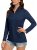 TACVASEN Women’s Quarter Zip Pullover Golf Shirts Long Sleeve Sun Shirts UV Prot