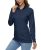 MAGCOMSEN 1/4 Zip Pullover Women Sun SPF Long Sleeve Dry Fit Shirts Womens Golf