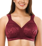 ZeroBound Women’s Minimizer Bra Comfort Cushion Strap Wirefree Full Coverage Lar