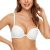 Deyllo Women’s Push Up Underwire Bra Super Padded T-Shirt Bra Add Two Cups(White