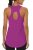 Cakulo Womens Sleeveless Workout Tops Racerback Athletic Summer Tank Tops Gym Yo