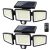 Tuffenough Solar Outdoor Lights 2500LM 210 LED Security Lights with Remote Contr